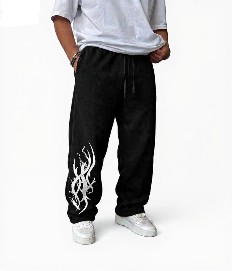 Tribal Mix Print Baggy Trouser