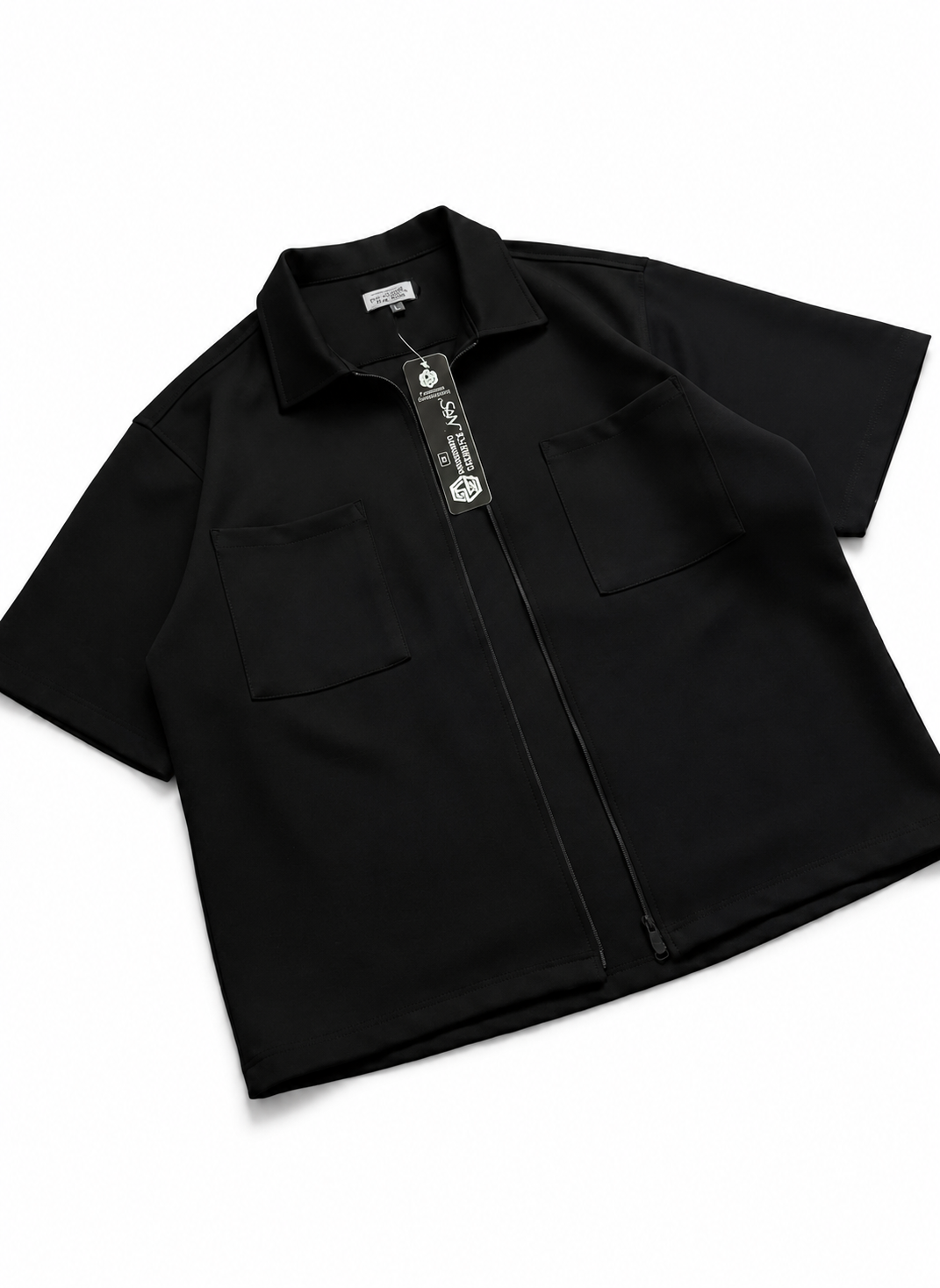 Korean Full-Zip Oversized Shirt