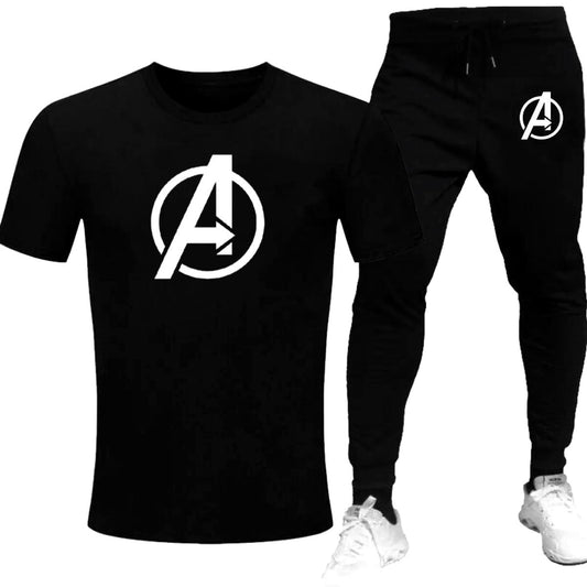Round neck half-sleeve casual T-shirt with matching trousers. Trendy and comfortable, making it a perfect choice for gym, jogging, and daily wear
