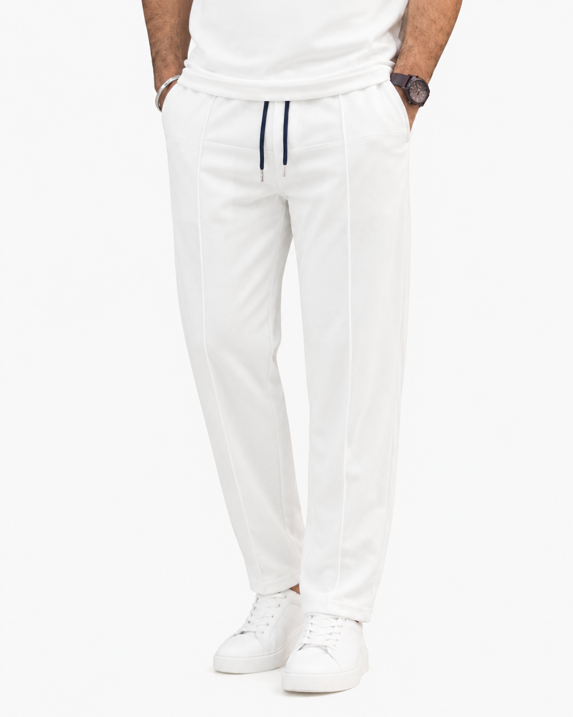 Pin Tag Straight Trousers