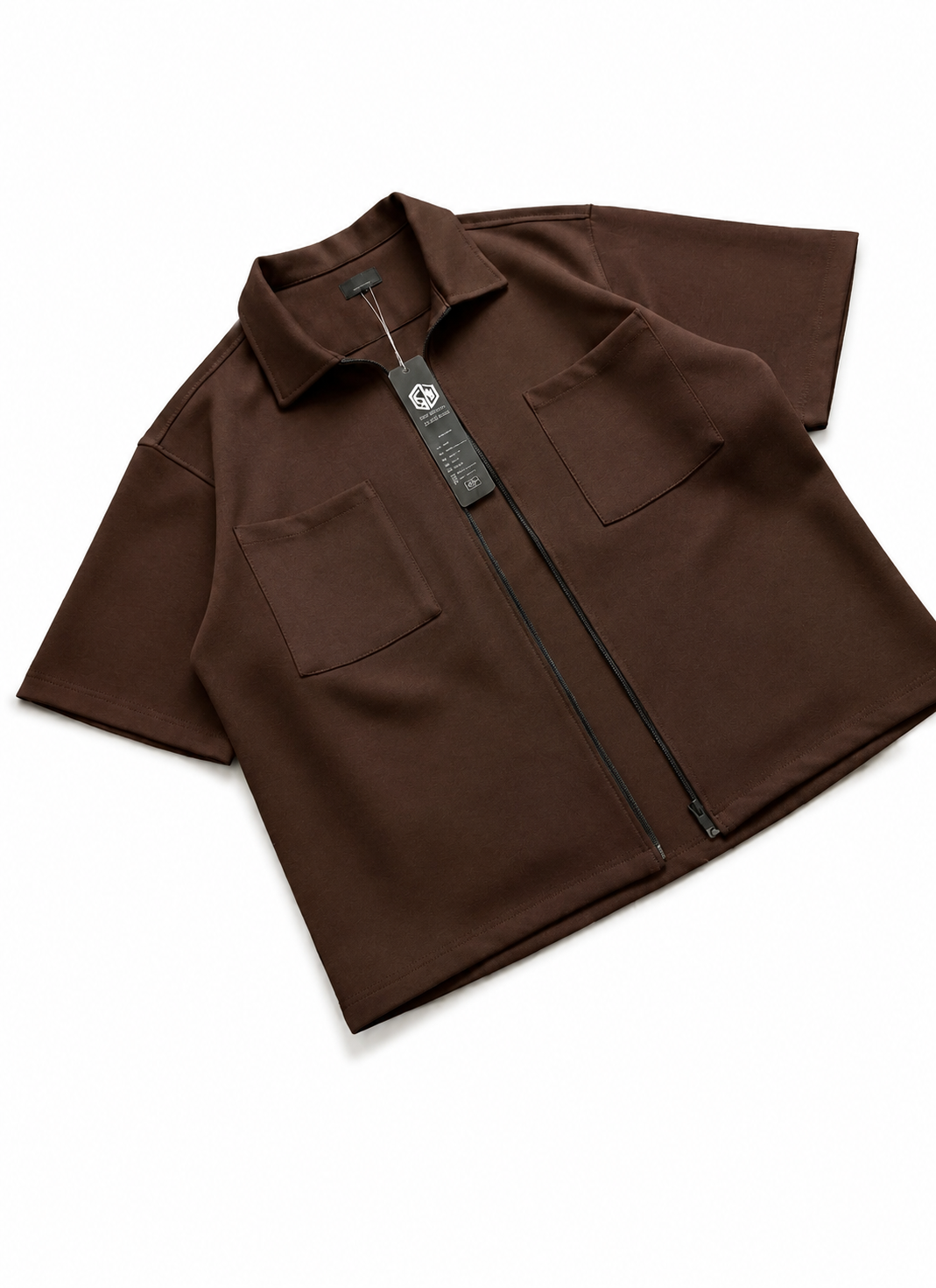 Korean Full-Zip Oversized Shirt